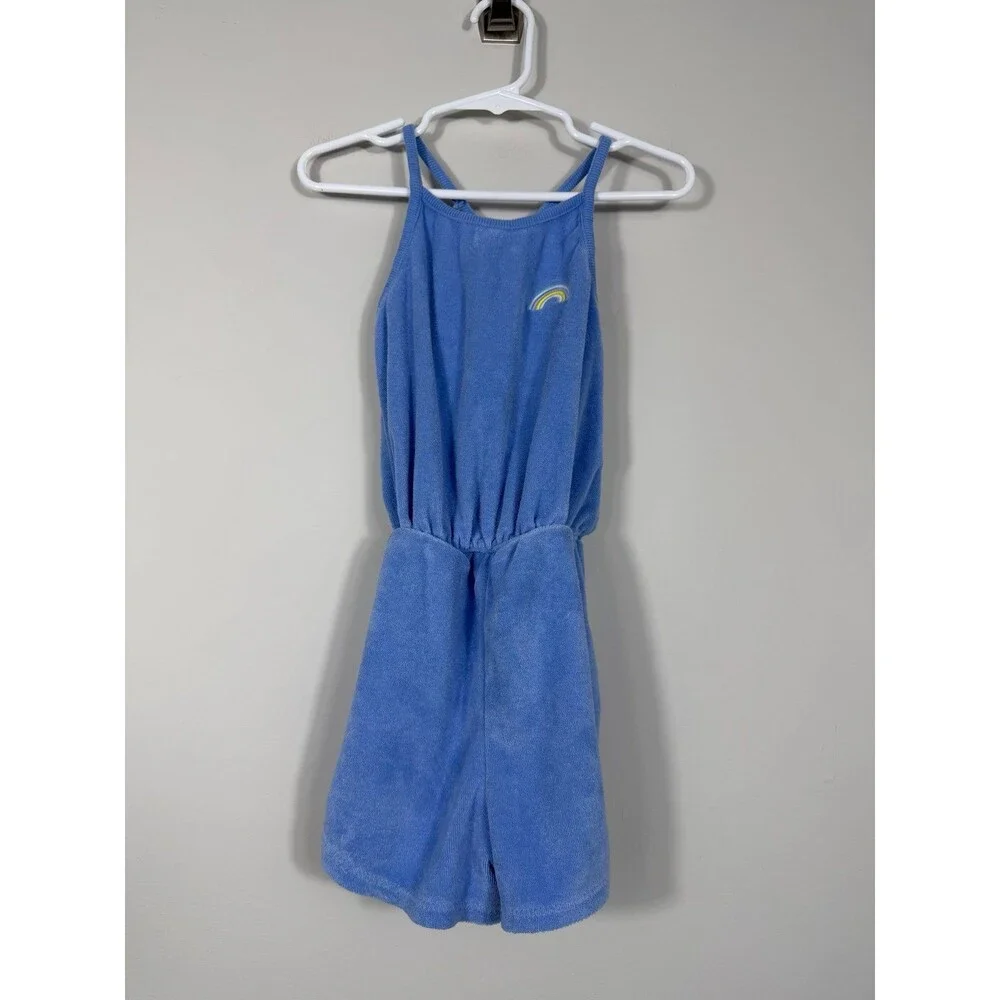 Baby Gap Blue Terry Cloth Rainbow Romper Size 5T Summer Coverup